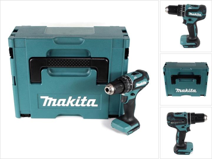 Actual product image Makita DHP 485 ZJ 18 V Li-Ion Battery Impact Drill Solo in Makpac - without battery, without charger (Rechargeable battery operated)