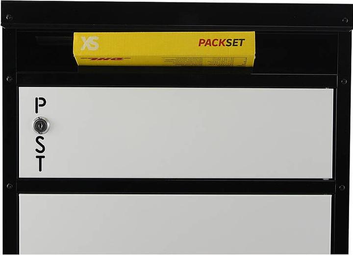 Produktbild SafePost 65 TIAMAT Paketkasten schw/weiss + 8 Schl.