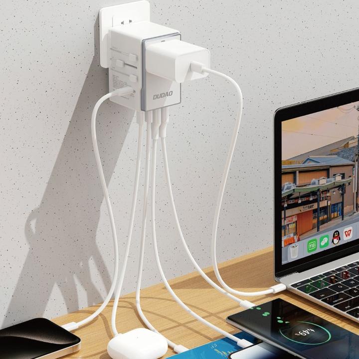 Image du produit Dudao A35 Adaptateur universel de voyage blanc