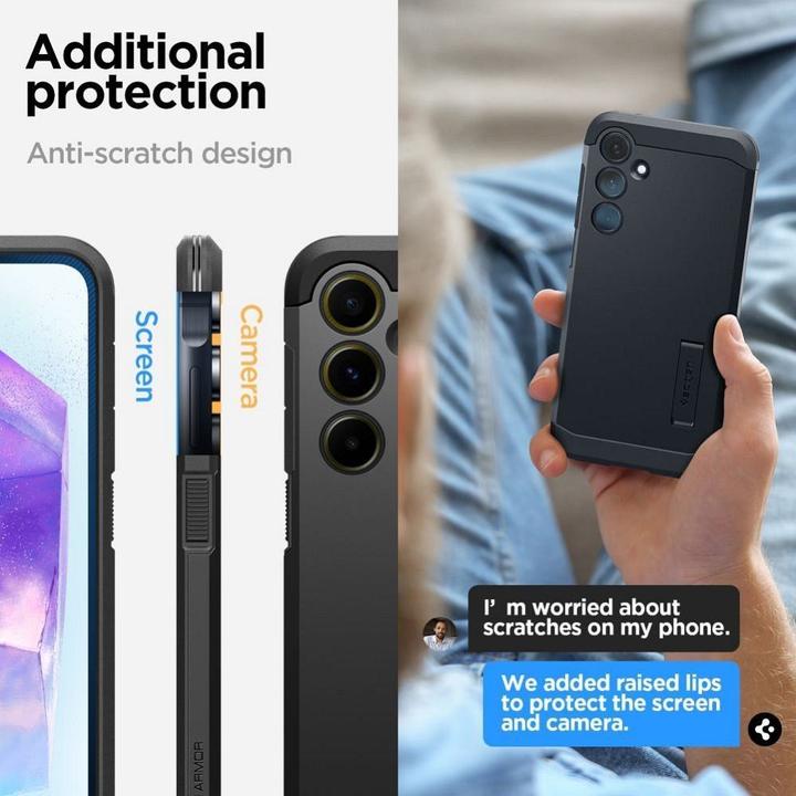 Immagine prodotto Spigen Tough Armor Sam A55 5G nero ACS07530 (Samsung Galaxy A55)