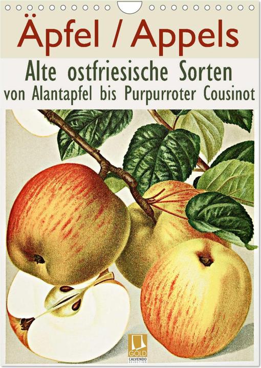 Produktbild pfel/Appels. Alte ostfriesische Sorten (Wandkalender 2025 DIN A4 hoch), Monatskalender (A4, Deutsch)