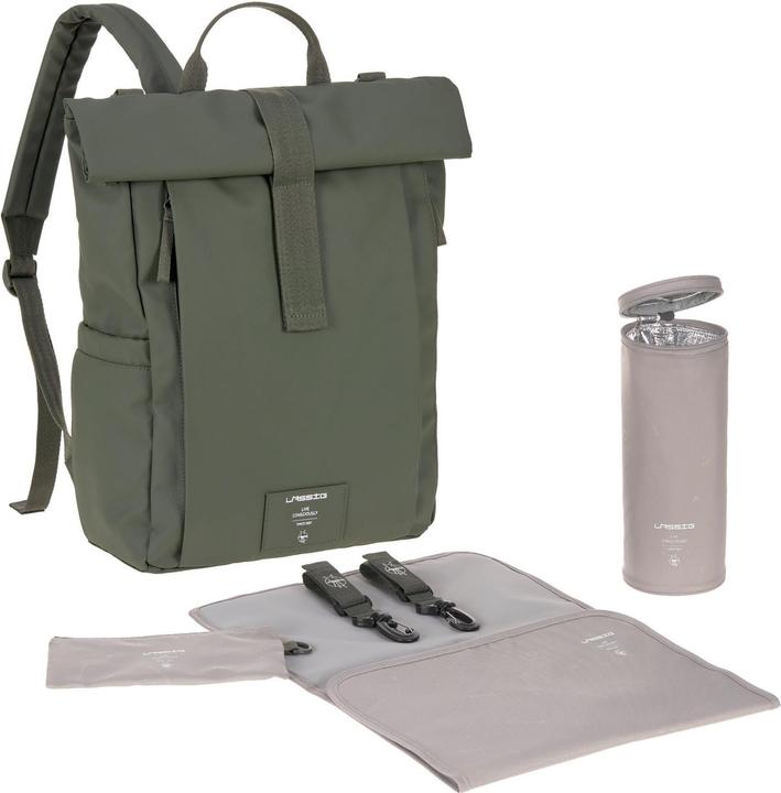 Image du produit Lässig Sac à dos à langer Rolltop Up Green Label