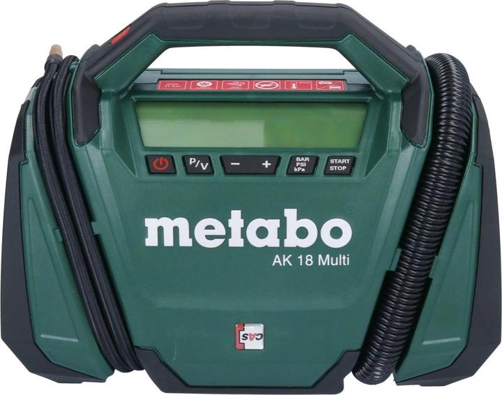 Productafbeelding Metabo AK 18 Multi accu compressor 18 V 11 bar + 1x accu 5,5 Ah + lader (11 bar, 0 l)