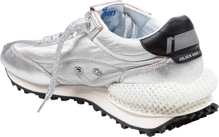 Immagine prodotto Golden Goose running sneakers in leather and nylon color silver/black (40)
