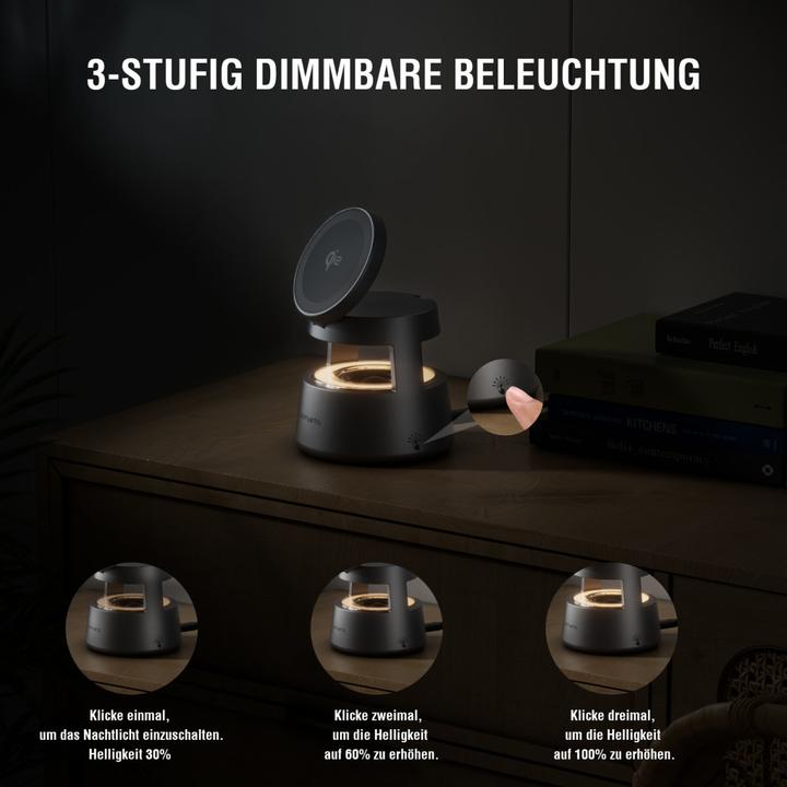Actual product image 4smarts Wireless Charger Aura Sound, Induktion Ladestandard: Qi2 (30 W)