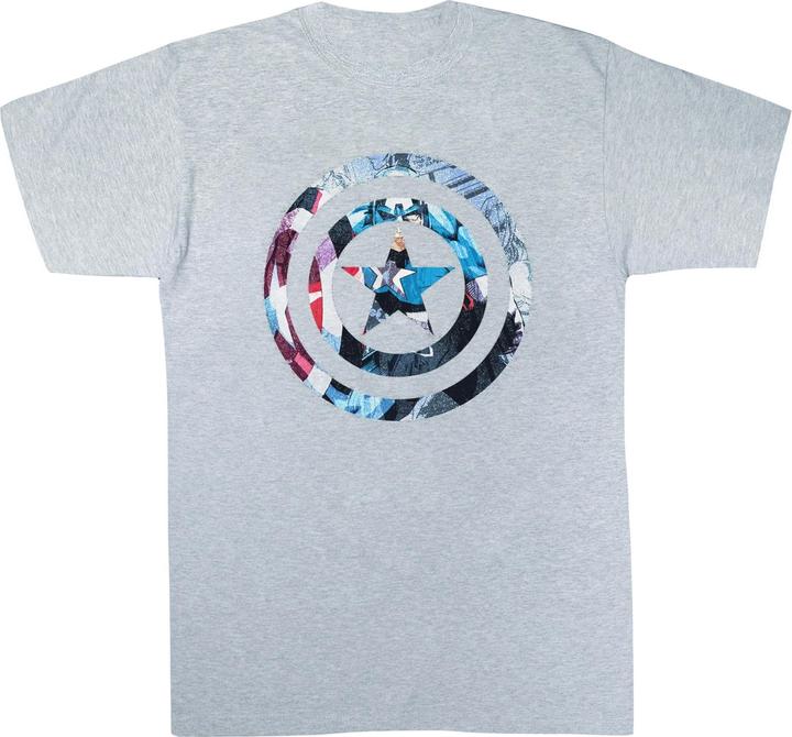Avengers Captain America Montage Symbol TShirt Mädchen