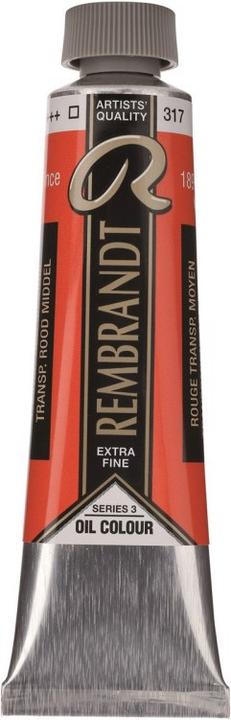 Productafbeelding Rembrandt OLIEVERF T9 317 (Transparant rood Medium, 40 ml)
