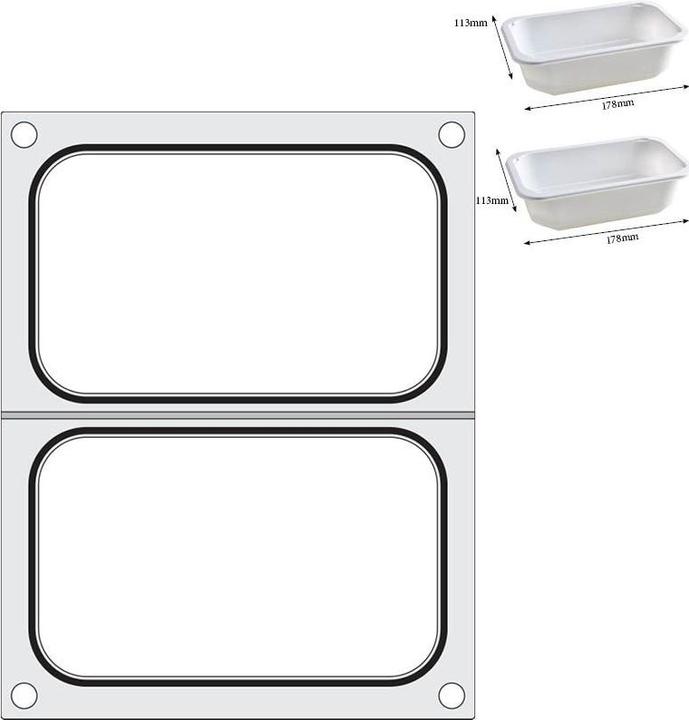 Produktbild Hendi Matrize für Versiegelungsmach. 2x 178x113 mm