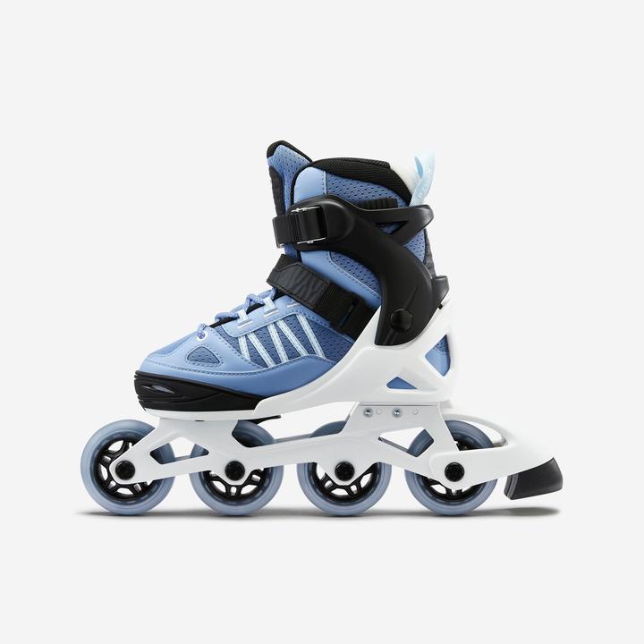 Oxelo Fit 5 Jr Kids' Inline Fitness Skates - Blue/White (32, 35)