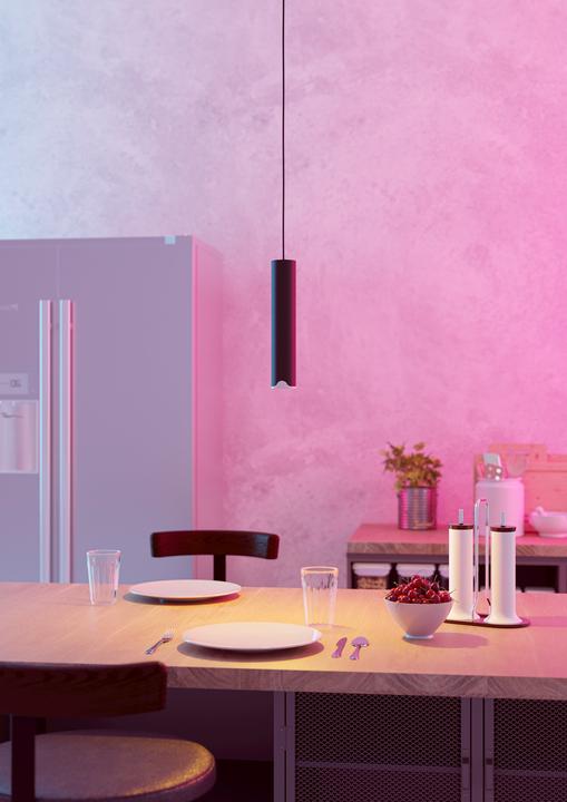 Actual product image EGLO Balamorta-Z Pendant Light - Black Ø5.5 - RGB + TW - Zigbee, Bluetooth (500 lm)