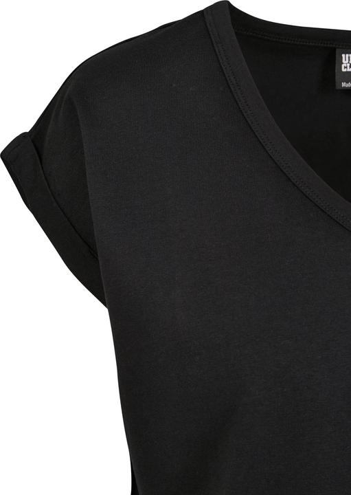 Produktbild Urban Classics Ladies Round V-Neck Extended Shoulder Tee (M)
