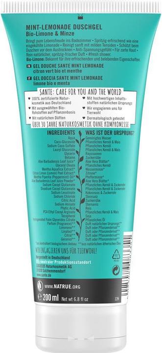 Produktbild Sante Duschgel Mint Lemonade 200 ml (200 ml)