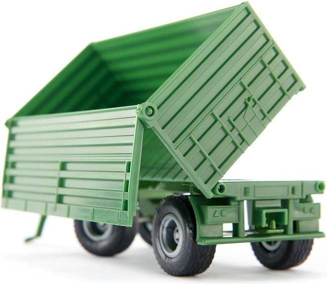 Actual product image Siku John Deere tractor with trailer
