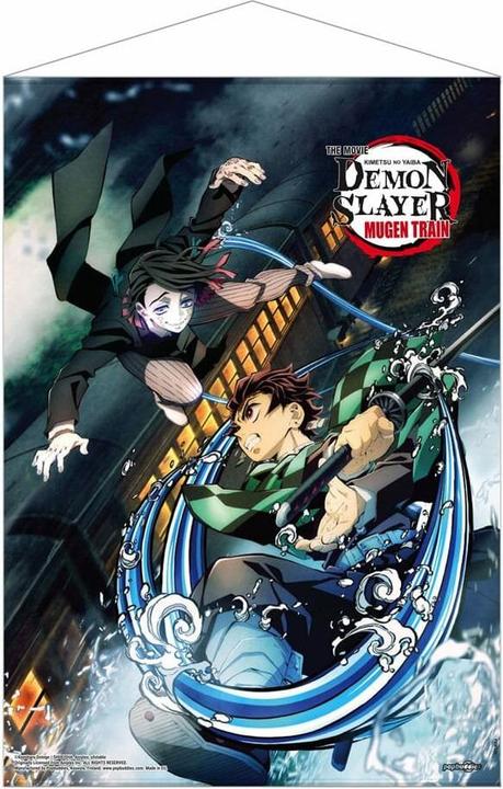 Image du produit POPbuddies Demon Slayer : Kimetsu no Yaiba rouleau mural Mugen Train Tanjiro Vs Enmu 50 x 70 cm