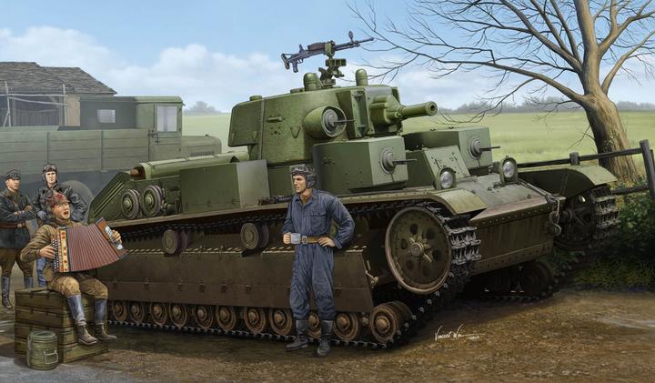 Actual product image Hobby Boss Soviet T-28 Medium Tank (Cone Turret)