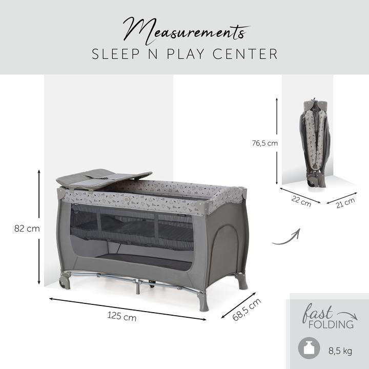 Produktbild Hauck Sleep N Play Center Nordic Grey
