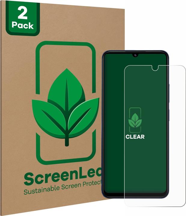 Produktbild ScreenLeaf Schutzfolie nachhaltiger Displayschutz Display Schutz Folie Klar Transparent (2 Stück, Xiaomi Redmi Note 14 5G)