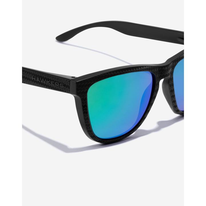 Produktbild Hawkers polarisierte Sonnenbrillen One Raw Carbon Fiber Schwarz Smaragdgrün (Ø 55,7 mm)