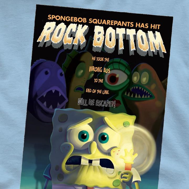 Immagine prodotto Spongebob Squarepants Rock Bottom Maglietta Uomo (S)