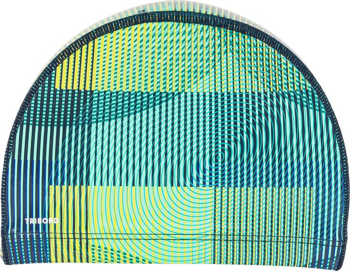 Nabaiji Bonnet de bain en tissu enduit taille M - anoi bleu vert