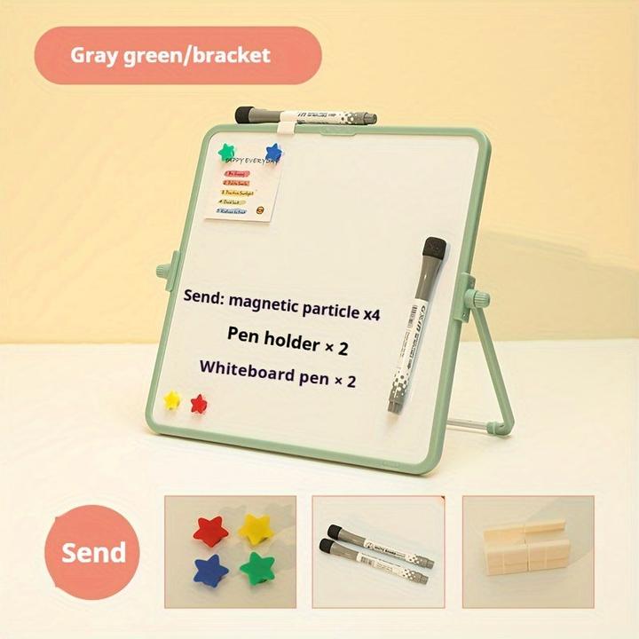 Produktbild Activity Board 1pc Doppelseitiges magnetisches Whiteboard mit Ständer, ABS-Material, Framelink bewegliches (28 x 28 cm)