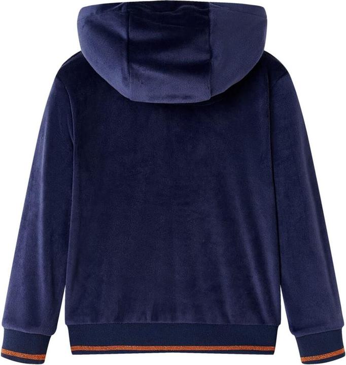 Immagine prodotto VidaXL Giacca con cappuccio da bambino blu navy 128,Materiale: 94 % poliestere (128)
