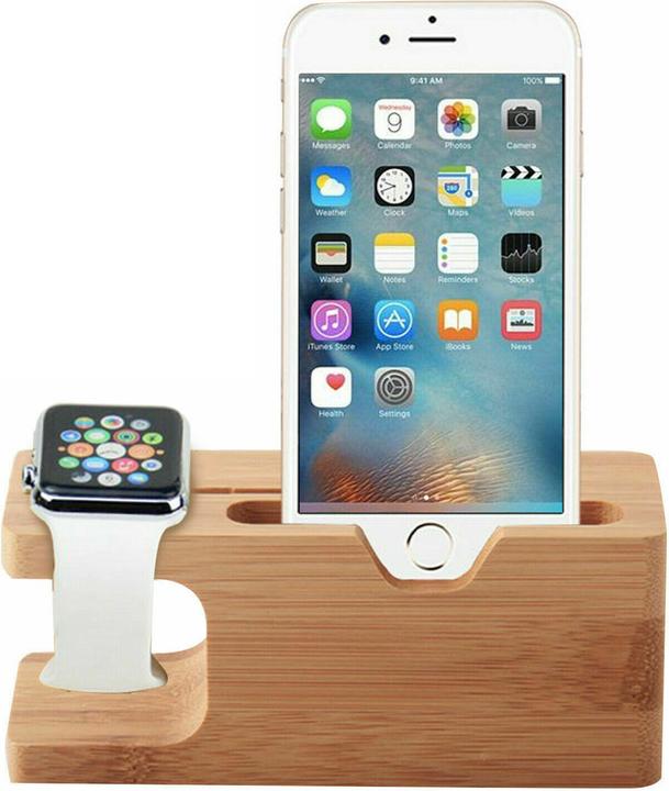 Immagine prodotto PhoneLook Supporto universale deluxe per + Watch Supporto in legno di bambù (XS, iPhone X)