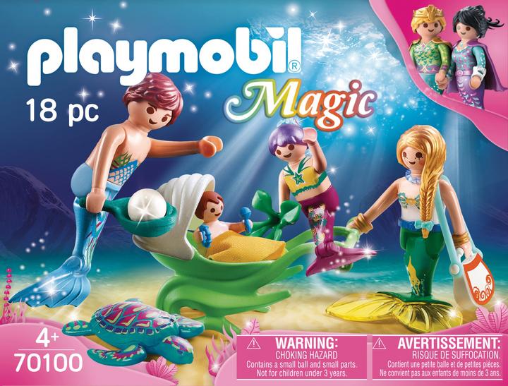 Produktbild Playmobil Familie mit Muschelkinderwagen (70100)