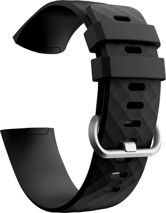 Image du produit Deltalabs Ersatz Sport Armband Silikon Fitbit Charge 4 / 3 - Schwarz (Silicone)
