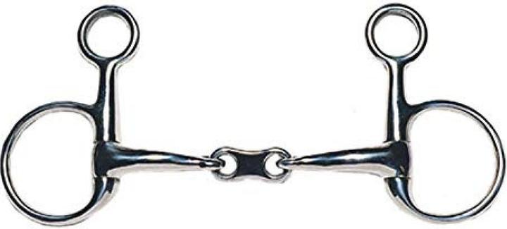 Actual product image J.P. Korsteel Korsteel double broken stainless steel snaffle bit