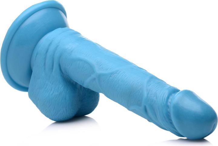 Image du produit Pop Peckers Poppin Dildo 16.5 cm - Blue