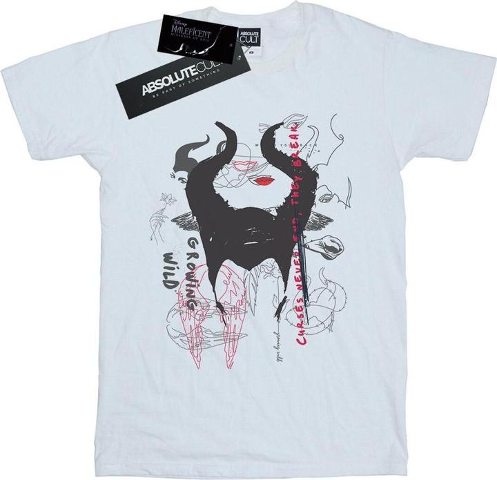 Disney Maleficent Mistress Of Evil Growing Wild Horns Collage TShirt (XL)