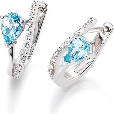 Breuning OHRSCHMUCK - ED.TOP.HELL/Brill. 0,12 Ct. H/si (750/18 K Gold)