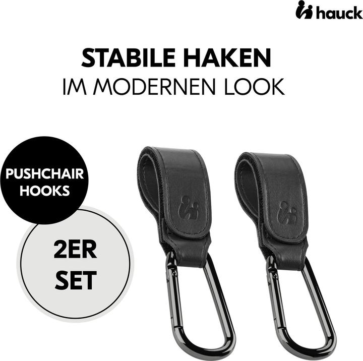 Actual product image Hauck Fixing hooks black 2 pieces
