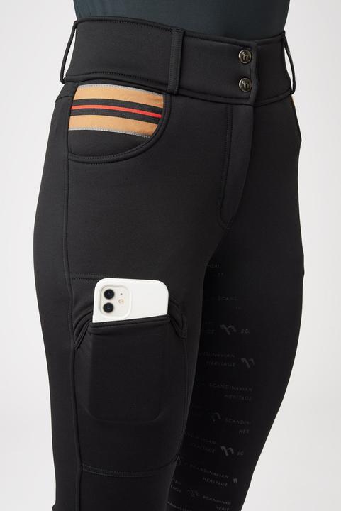 Actual product image Horze thermal full grip riding trousers rosa (40)