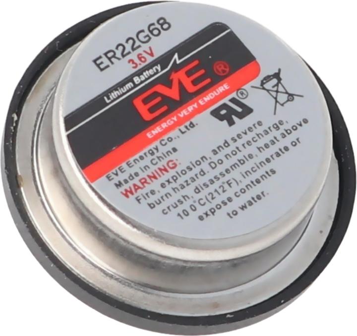 Actual product image AccuCell Battery EVE ER22G68 with 2 solder pins, replaces TL-5186 and SL-840 (1 pcs., 400 mAh)