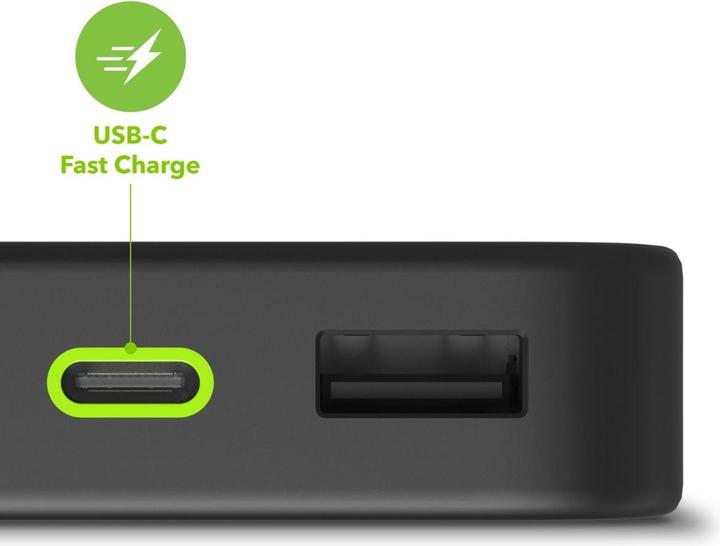 Image du produit Zagg MOPHIE POWERSTATION 10K WITH PD BLACK (20W USB C 2XUSB A 12W) (10000 mAh, 20 W)