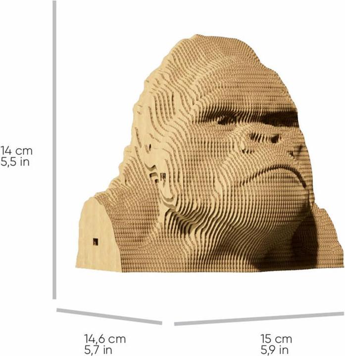 Produktbild Cartonic Gorilla - 3D Modell aus Karton
