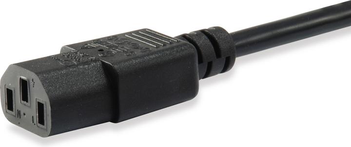 Image du produit equip Câble d'alimentation IEC Schuko -> C13 3m mâle/femelle noir (3 m)