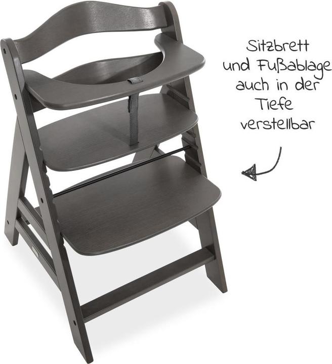 Produktbild Hauck Hochstühle Hochstuhl Alpha Charcoal Selectline - im Sparset inkl. (Hochstuhl)