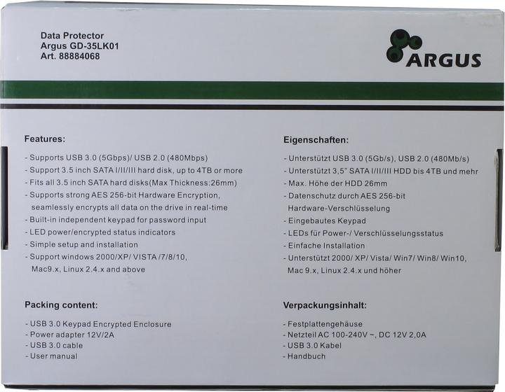 Produktbild Intertech . S-ATA I/ II/III, Max, USB 3.0 (3.5")