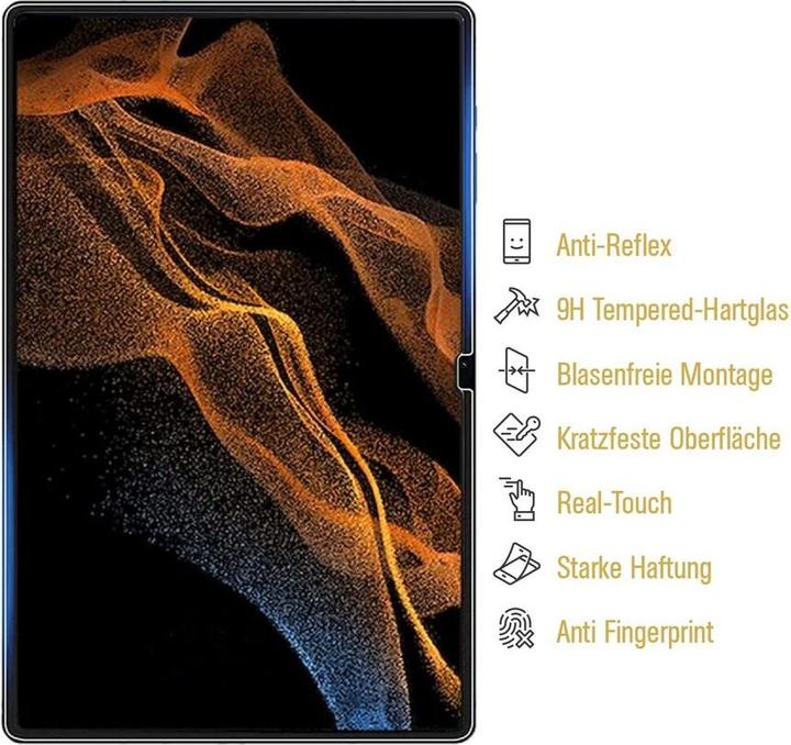 Produktbild Protectorking 1x Echtes Tempered 9H Panzerhartglas Matt Entspiegelt (1 Stück, Galaxy Tab S8 Ultra)