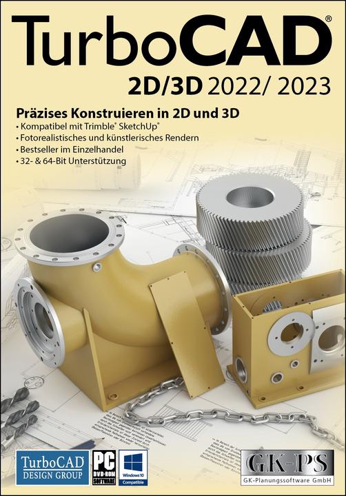 Actual product image Avanquest TurboCAD 2D/3D 2022/2023 Download Code (1 User, unlimited)