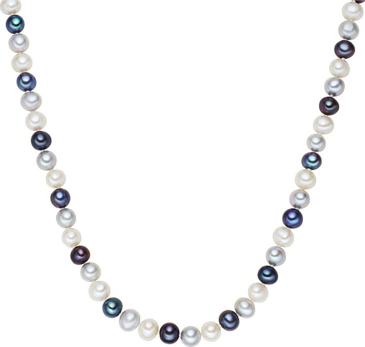 Valero Pearls Damen Sterling Silber Süsswasser-Zuchtperle silber - 2244 (Sterling Silber, 50 cm)