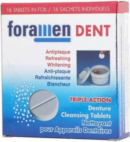 Foramen Tablet. Limpieza Postizas 16uds