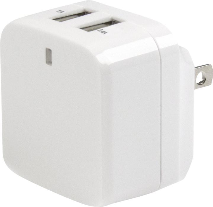 Immagine prodotto StarTech Caricatore USB a 2 porte / Alimentatore - Doppia spina di ricarica 17 Watt / 3,4 Amp - Doppio (17 W)