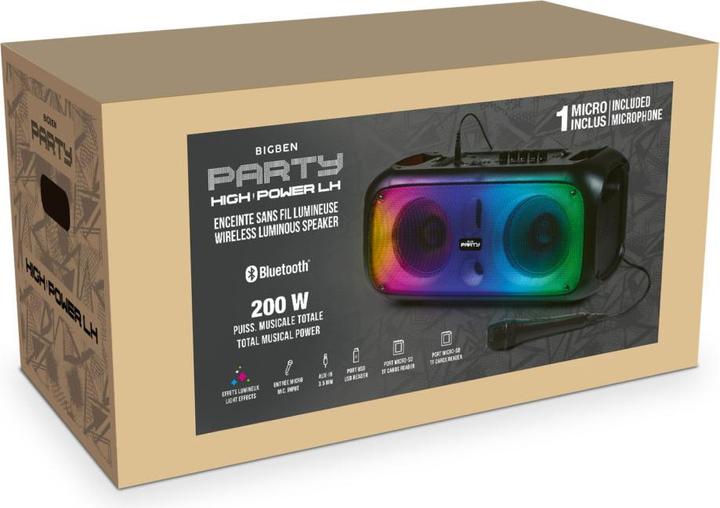 Immagine prodotto Bigben Altoparlante Bluetooth Box L ad alta potenza (3.50 h)