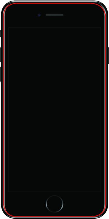 Immagine prodotto Mobilize Telaio in vetro nero (1 Pezzo/i, Apple iPhone 6s Plus, Apple iPhone 6 Plus, Apple iPhone 8 Plus, Apple iPhone 7 Plus)