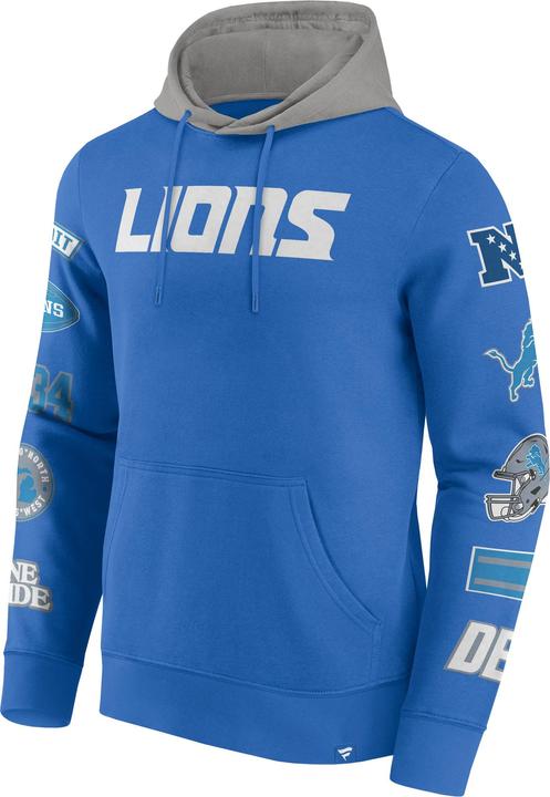 Actual product image Fanatics Detroit Lions NFL Sleeve Prints Hoody sky - M (M)