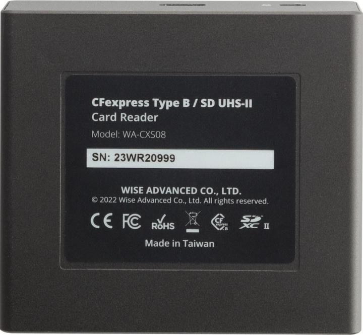 Produktbild Wise CFexpress Type B SD UDS-II Card Reader WI-WA-CXS08 (USB 3.2 Gen 2)